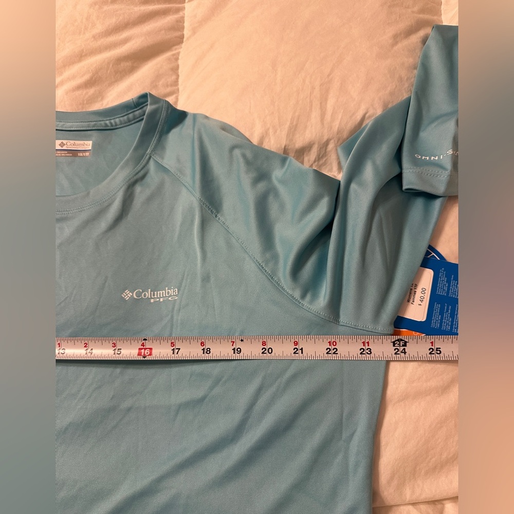 Columbia PFG Long Sleeve Tidal Tee II - NWT - Size 1X Teal Sportswear - Picture 11 of 12
